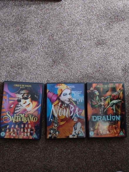 Photo of free DVD's x 3, Cirque Du Solais (Rhiwbina CF14) #1