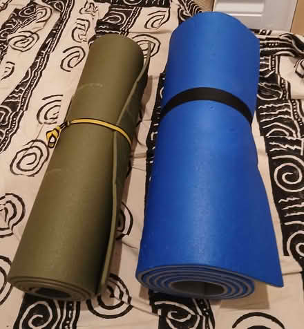 Photo of free 2 x camping mats - 1x blue/grey & 1 x green (Emlyn Gardens W4) #1
