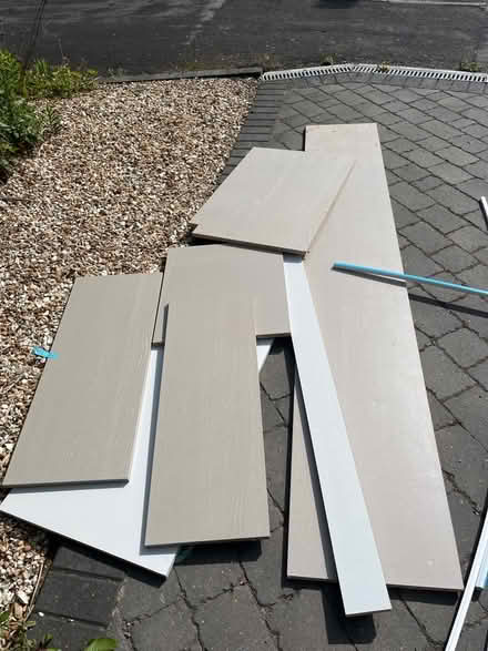 Photo of free MDF grey boarding/shelving (Wigston LE18) #1