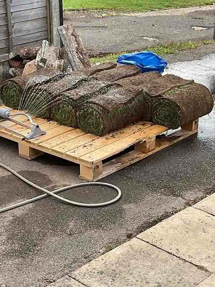 Photo of free 9 rolls of turf (Woburn Sands MK17) #1