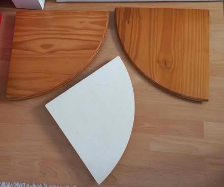 Photo of free Wooden corner shelves (Devizes SN10) #1