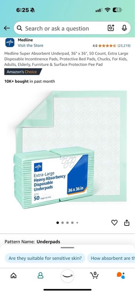 Photo of free Medline Super Absorbent Underpads (Silver Spring, Forest Glen NPS) #1