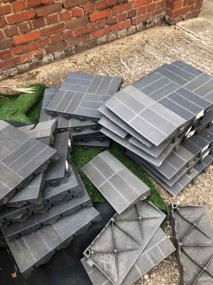 Photo of free Composite plastic interlocking garden tiles (Richmond TW1) #3