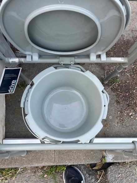 Photo of free never used (dusty) bedside commode (Alameda) #2