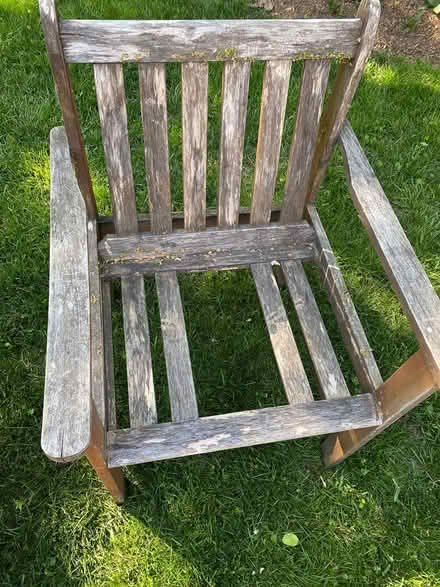 Photo of free Fair condition wood patio set (Takoma, Washington DC) #4