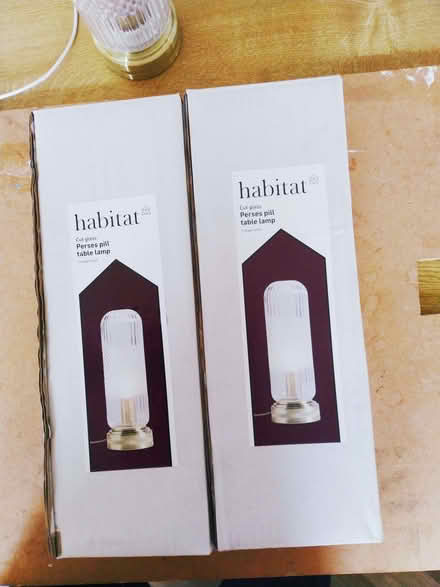 Photo of free Habitat table lamps (Kilby Bridge LE18) #3