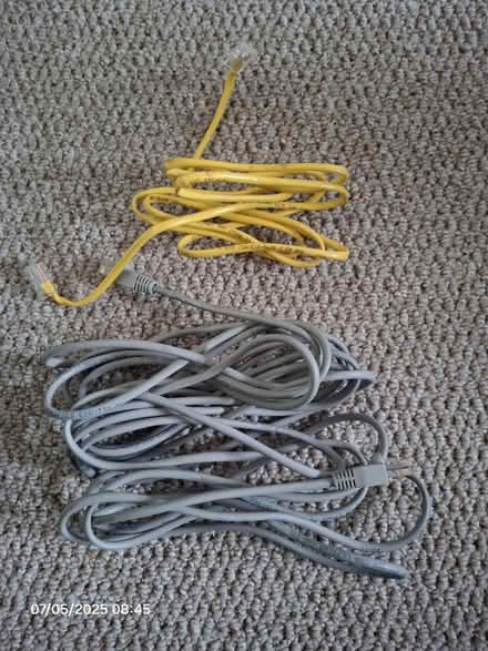Photo of free 2 ethernet cables (NG10 Fields Farm Estate) #1