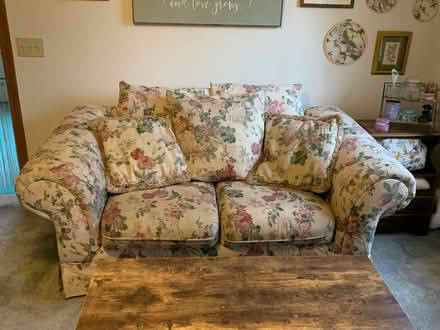 Photo of free Floral Couch (Feeding Hills, MA) #1