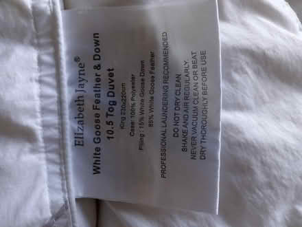 Photo of free Feather filled king size duvet (Lower Morden SM4) #1