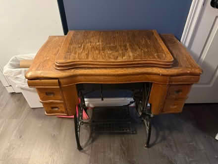 Photo of free Antique sewing machine table (Bridlewood) #1