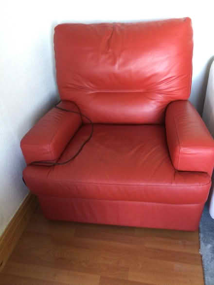 Photo of free Faux leather electric recliner armchair (Sandylands LA3) #1