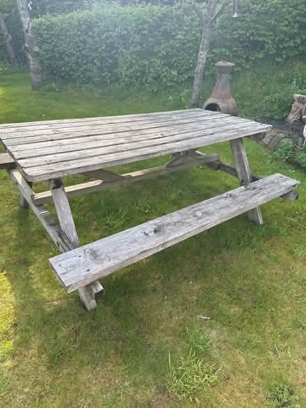 Photo of free Garden picnic table (Shaldon) #1