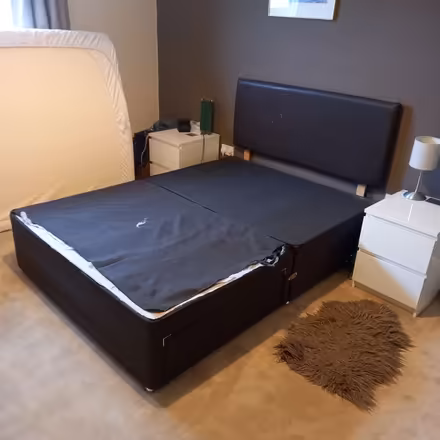 Photo of free Double divan bed - dark brown (CO11) #1