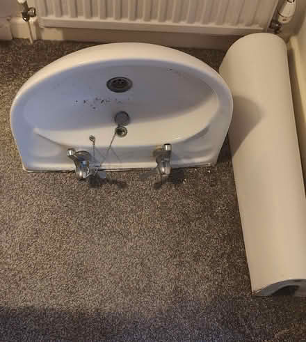 Photo of free Bathroom sink with taps (Skerton) #1