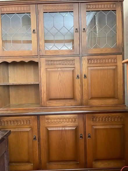 Photo of free Dark oak dresser and phone unit (Bs42sp) #1