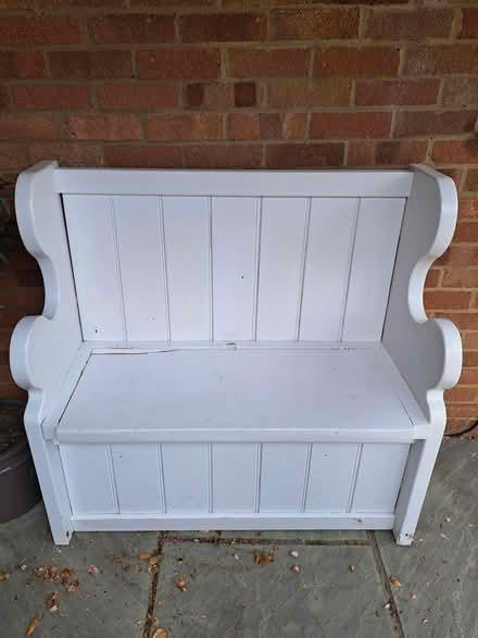 Photo of free Wooden monks bench/storage bench (Tonbridge road,Maidstone) #1
