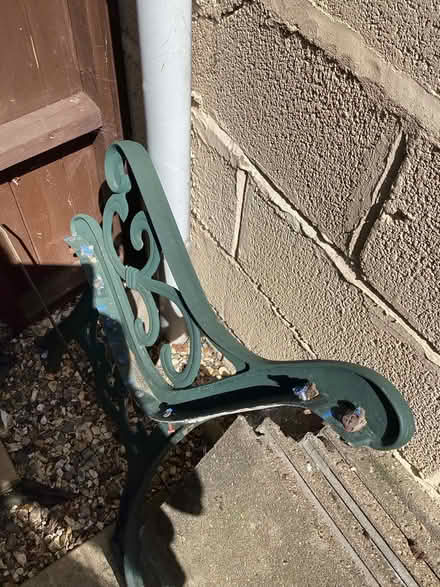 Photo of free Heavy metal bench ends (Yockleton shrewsbury) #1