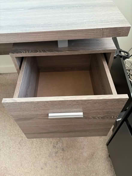 Photo of free Grey Desk with 3 drawers (Bethesda downtown) #3