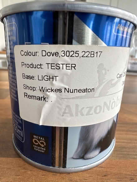 Photo of free Dulux Matt sample pot - Dove grey (Caldecote CV10) #1