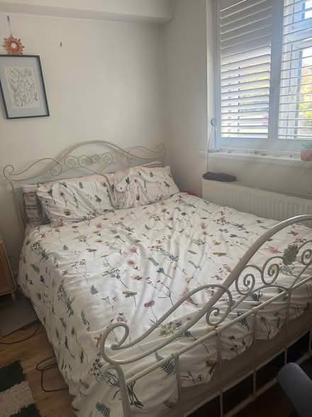 Photo of free Double bed frame (Surrey Quays) #1