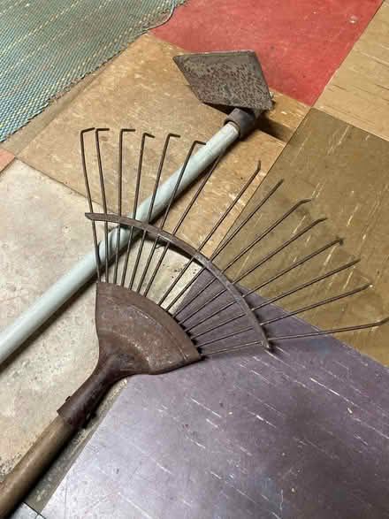 Photo of free Garden tools Rake and hoe (Gosport PO12) #1