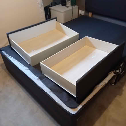 Photo of free Double divan bed - dark brown (CO11) #4