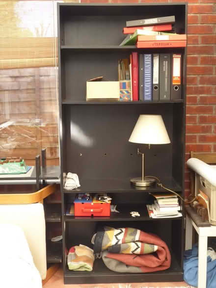 Photo of free Large Black Bookcase (Coleshill B46) #1