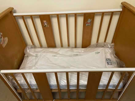 Photo of free Cot with nearly new matress (Blossomfield B91) #1