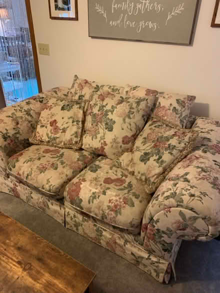 Photo of free Floral Couch (Feeding Hills, MA) #3