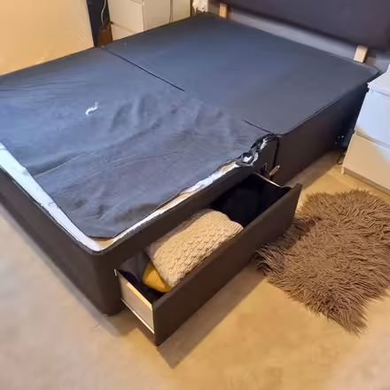Photo of free Double divan bed - dark brown (CO11) #2