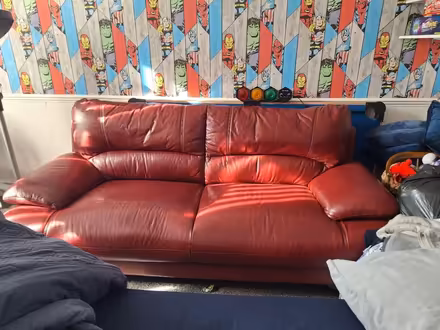 Photo of free Settee red (Heysham) #2