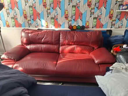 Photo of free Settee red (Heysham) #2