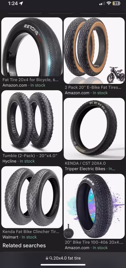 Photo of E Bike Tires 20”x4.0” (NU Campus (Brookline/UMB too)) #1