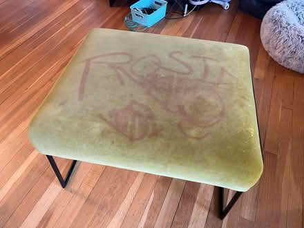 Photo of free Velvet ottoman (Near School at Mount Auburn.) #1