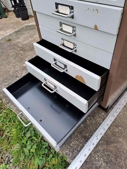 Photo of free Narrow draw metal filling cabinet (Pentre Berw LL60) #4