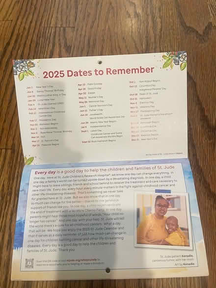 Photo of free Small 2025 calandar (Brookhaven) #3