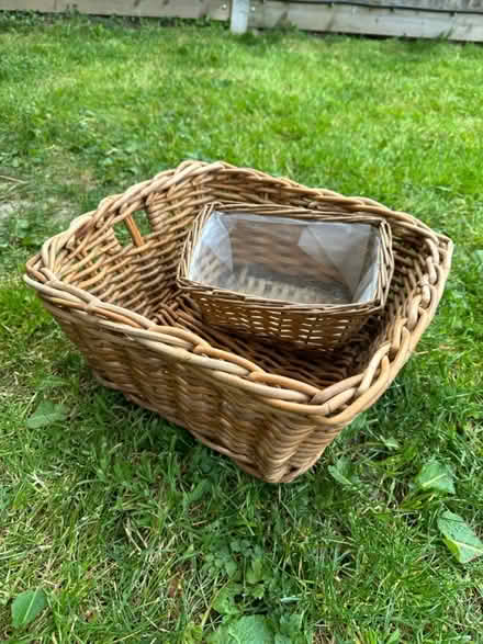 Photo of free Two small wicker baskets (Hildenborough) #1