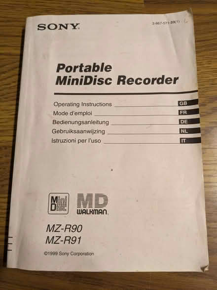 Photo of free Sony Portable MiniDisc Recorder MZ-R90 (Emmer Green RG4) #2