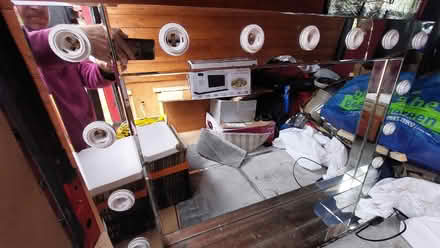 Photo of free Massive make-up mirror with sockets for 15 lightbulbs. (Hertford Heath SG13) #1