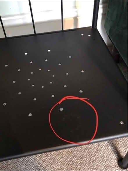 Photo of free IKEA glass and black metal shelves (Ebley GL5) #4