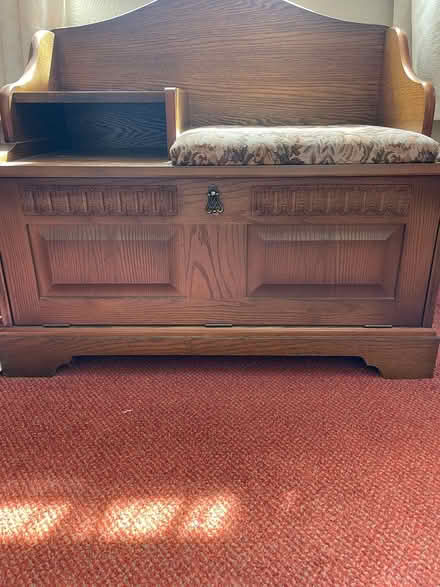 Photo of free Dark oak dresser and phone unit (Bs42sp) #2