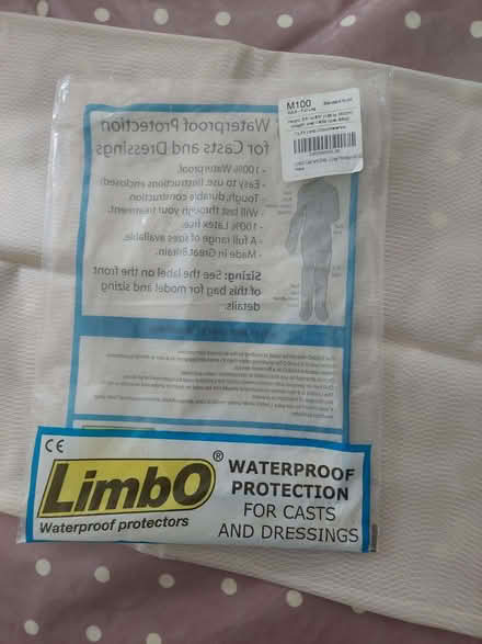 Photo of free Waterproof limb cover for casts or dressings (Bluebell Hill ME5) #1