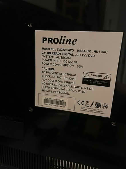 Photo of free 22inch tv and dvd player (Old Road OX3) #2