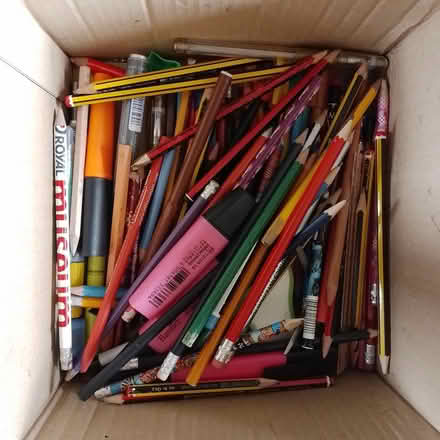 Photo of free box of pens and pencils (YO10 Hull Road area) #1