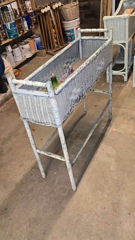 Photo of free Wicker plant stand (Ulster Park) #1