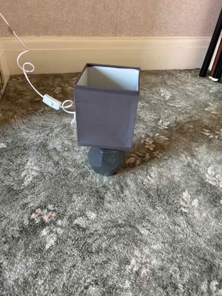 Photo of free Small grey table or bedside lamp (Torrisholme LA4) #1