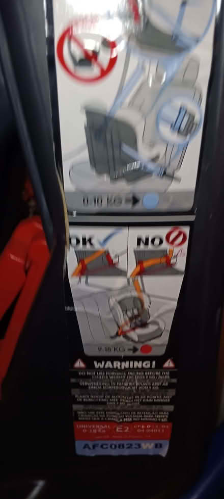 Photo of free Child Car Seat (Becontree RM8) #3