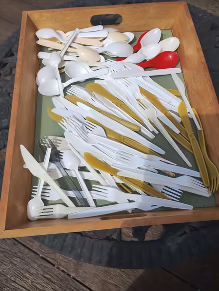 Photo of free assorted plastic cutlery (Edginswell TQ2) #1