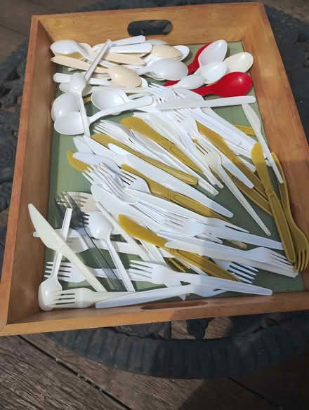 Photo of free assorted plastic cutlery (Edginswell TQ2) #1