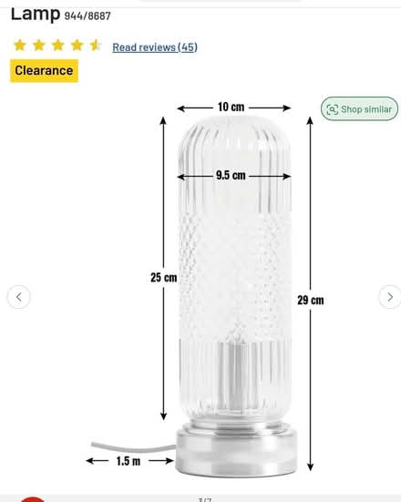 Photo of free Habitat table lamps (Kilby Bridge LE18) #4